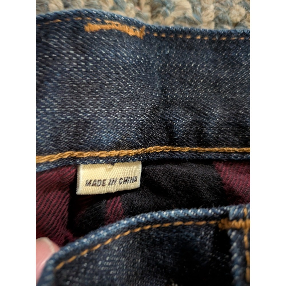 J.Crew 770 Straight Flannel Lined Japanese Kaihara Denim Jeans 31x32 Dark Wash - Picture 3 of 8